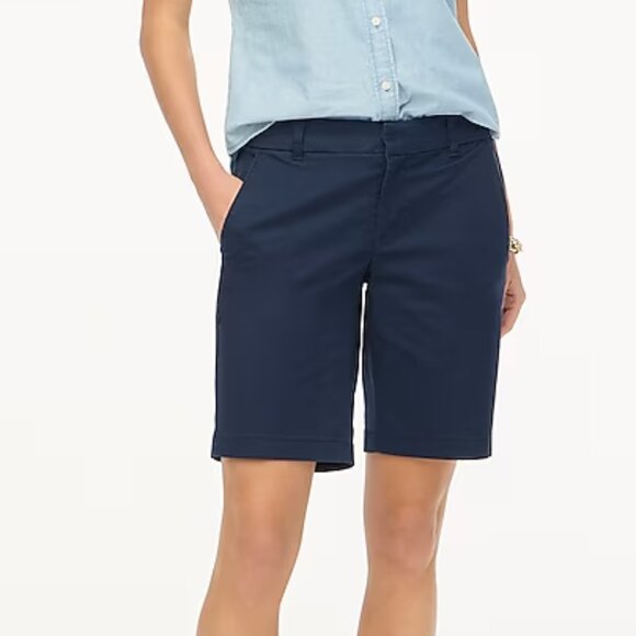 J Crew 9" Frankie bermuda chino short 2 Size Navy Color - Picture 1 of 5
